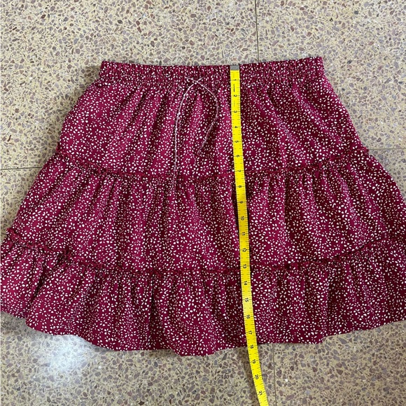 Polka Dot Ruffle Tiered Mini Skirt - Medium - Picture 3 of 7